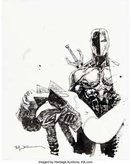 Sienkiewicz, Bill | Bill Sienkiewicz Deathstroke #16 Cover Original Art (DC, 2017).... | Heritage