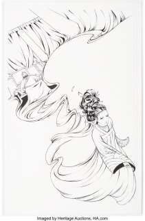 Hadley, Amy - Amy Reeder Hadley and Richard Friend Madame Xanadu #4 Cover Original Art (DC, 2008)....