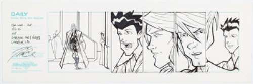 Hodges, Tom - Tom Hodges Star Wars: Reversal of Fortune Comic Webstrip Original Art (LucasFilm, 2005)....