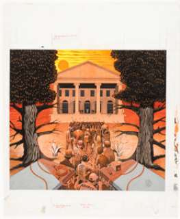 Jaffee, Al | Al Jaffee MAD #405 Inside Back Cover "Fold-In" Painting Original Art (EC, 2001).... | Heritage