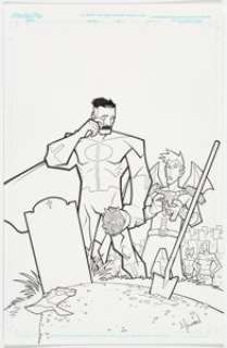 Image Comics artist - Jason Howard The Pact #4 End Splash Page Original Art (Image, 2006)....