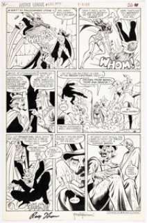 Patton, Chuck - Chuck Patton and Romeo Tanghal Justice League of America #220 Story Page 21 Original Art (DC, 1983)....
