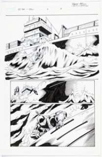 IDW Artist - Clayton Brown [Robert Atkins printed blue lines] G.I. Joe #6 Snake Eyes Story Page Original Art Group of 5 (IDW, 2... (Total: 5 Original Art)