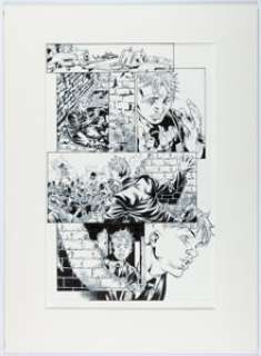 Brooks, Mark - Andrew Currie and Cam Smith [Mark Brooks printed blue lines] Wolverine and the X-Men: Alpha and Omega #5 Story Pag...