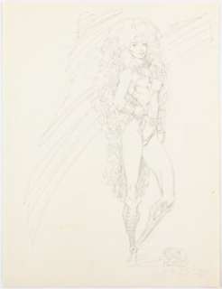 Adams, Arthur - Arthur Adams - Starfire Sketch Illustration Original Art (1985)....