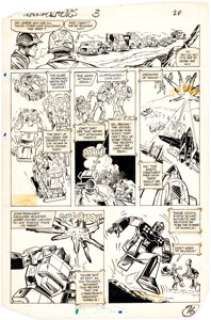 Springer, Frank | Frank Springer, and others The Transformers #3 Story Page 16 Original Art (Marvel, 1985).... | Heritage