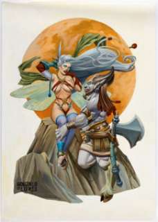 Flores, Gonzalo | Gonzalo Flores Fairy Song Vol. 1: A Gallery of Fairies, Sprites, and Nymphs Pin-Up Illustration Original Art (SQP,... | Heritage