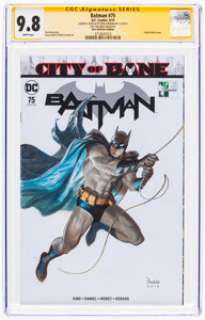 Rivera, Paolo | Paolo Rivera Batman #75 Hero Initiative Edition Sketch Cover Original Art - Signature Series (DC, 2019) CGC NM/MT ... | Heritage