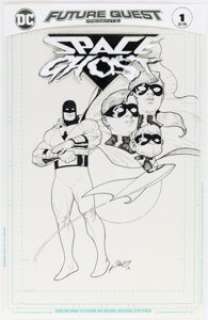 Olivetti, Ariel - Ariel Olivetti Future Quest Presents #1 Space Ghost Cover Original Art (DC, 2017)....