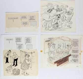 Jaffee, Al | Al Jaffee Snappy Answers Related Illustrations Original Art Group of 13 (Signet/EC, c. 1970s).... (Total: 13 Original Art) | Heritage