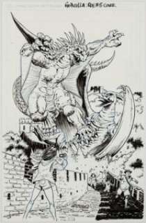 Zornow, Jeffrey - Jeff Zornow Godzilla: Rulers of Earth #5 Cover Original Art (IDW, 2013)....
