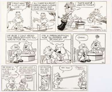 Gilchrist, Guy - Guy Gilchrist The Muppets Daily Comic Strip Original Art Group of 3 (King Features Syndicate, 1982-1985). ...