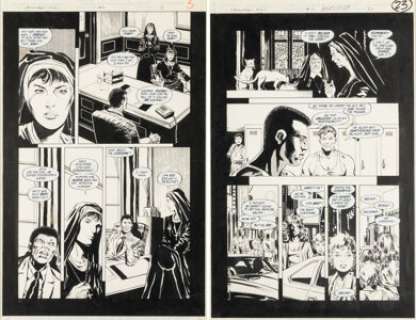 Birch, J. J. - J. J. Birch and Michael Bair Catwoman #2 Story Pages 5 and 20 Original Art (DC, 1989)....