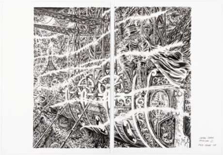 Unidentified Alternative Art Comic Artist | Raulo Caceres Captain Swing and the Electrical Pirates of Cindery Island #2 Wraparound Cover Original Art (Avatar ... (Total: 2 Original Art) | Heritage