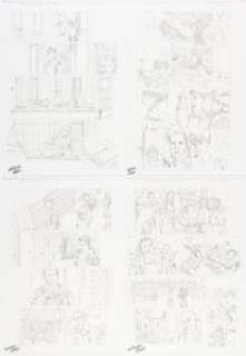 Wellington Alves Amazing Spider-Man: The Movie Adaptation #1 Story Pages 1-4 Original Art Group (Marvel, 2014).... (Total: 4 Original Art)
