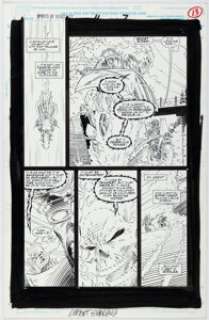 Giarrano, Vincent - Vince Giarrano Ghost Rider / Blaze: Spirits of Vengeance #11 Story Page 7 Original Art (Marvel, 1993)....