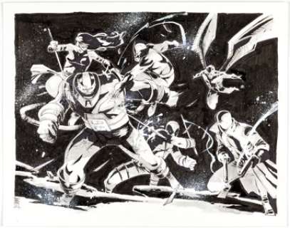 Mike Henderson Uncanny X-Force vs. Apocalypse Illustration Original Art (2011)....