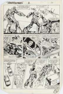 Frank Springer And Kim Demulder | Transformers #2 Story Page 17 Original Art (Marvel, 1984). | Heritage