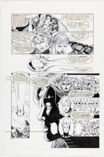 George Pérez and Al Vey - UltraForce #3 Story Page 6 Original Art (Malibu, 1995).