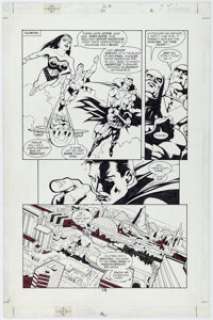 Doug Mahnke and Tom Nguyen - JLA #60 Story Page 16 Original Art (DC, 2002).