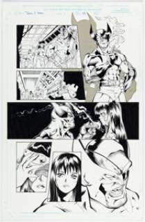 Kevin Lau and Cabin-Boy Team X 2000 #1 Story Page 28 Original Art (Marvel, 1999).