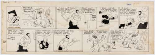 E. C. Segar Sappo Sunday Comic Strip Original Art dated 3-30-30 (King Features Syndicate, 1930). | Heritage