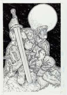 Juan José Ryp Warren Ellis‘ Wolfskin #1 Cover Original Art (Avatar Press, 2006).