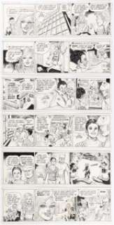 Dale Messick Brenda Starr Daily Comic Strips Original Art Group of 6 (New York News, 1975). (Total: 6 Original Art)