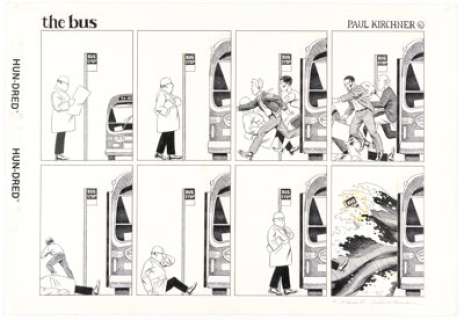 Paul Kirchner Heavy Metal Magazine "The Bus" Illustration Original Art Group of 2 (Heavy Metal, c. 1979-1985). (Total: 2 Original Art) | Heritage