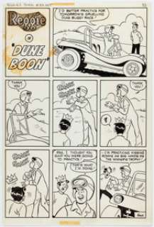 Archie Artist Reggie’s Wise Guy Jokes #23 Complete 1-Page Story "Dune Boon" Original Art (Archie, 1972). | Heritage