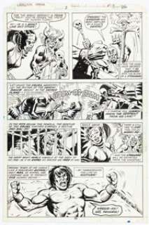 Sal Buscema and Fran Matera Tarzan Annual #2 Story Page 20 Original Art (Marvel, 1978).