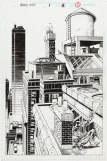 Gil Kane and Tom Palmer Scarlet Spider #1 Splash Page 1 Original Art (Marvel, 1995).