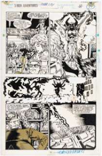 John Hebert and Greg Adams X-Men Adventures II #11 Story Page 8 Original Art (Marvel, 1994). (Total: 2 Items)