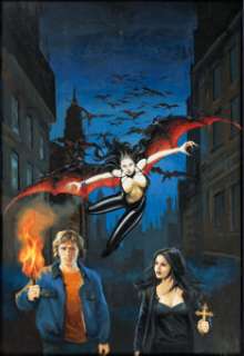 Arantza Sestayo - Vampire Hunter Painting Original Art (2011).