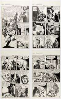 Robert Webb and S.M. Iger Studio Journey into Fear #20 Complete 7-Page Story "Partners in Horror" Original Art (Superior, 1954). (Total: 7 Original Art) | Heritage