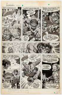 Sal Buscema and Rudy Mesina Rampaging Hulk #9 Story Page 13 Original Art (Marvel, 1978). | Heritage