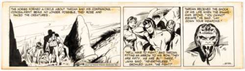 Burne Hogarth Tarzan #2598 Daily Comic Strip Original Art (United Feature Syndicate, 1947). | Heritage