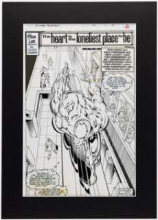 Tom Grindberg and Bill Anderson Silver Surfer #101 Splash Page 5 Original Art (Marvel, 1995). | Heritage