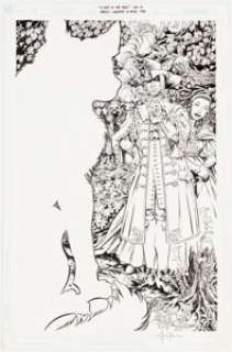 Bill Willingham Fables: Legends in Exile "A Wolf in the Fold" Illustration Original Art (DC/Vertigo, 2003).