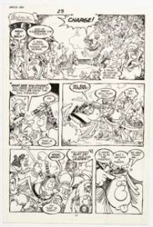Sergio Aragonés Groo the Wanderer #33 Story Pages 17 Original Art (Marvel, 1987). | Heritage
