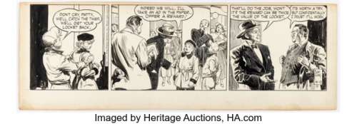 Frank Godwin Rusty Riley Daily Comic Strip Original Art dated 4-13-55 (King, 1955).