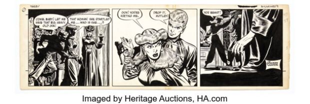 George Wunder Terry and Pirates Daily Comic Strip Original Art dated 5-31-48 (News Syndicate, 1948).