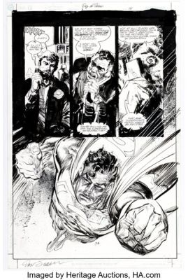 Dan Jurgens and Bill Sienkiewicz Superman: Day of Doom #3 Story Page 14 Original Art (DC, 2003). | Heritage