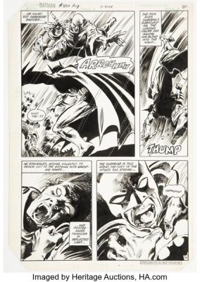 Gene Colan and Tony DeZuñiga Batman #350 Story Page 7 Original Art (DC, 1982). | Heritage