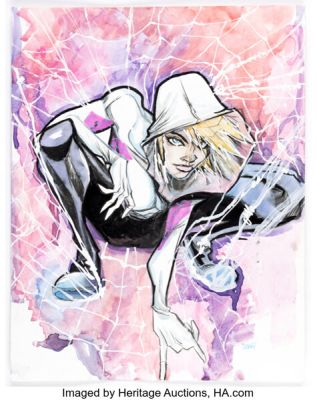 Robbi Rodriguez - Spider-Gwen Illustration Original Art (c. 2015).