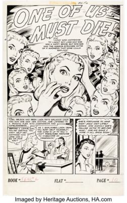 Robert Webb and Iger Studio Journey into Fear #2 Story Page 1 Original Art (Standard, 1951). | Heritage