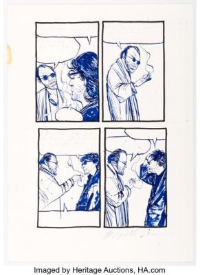 Dave McKean Dust Covers: The Illustrated Sandman Covers 1989-1997 "The Last Sandman Story" Story Page 6 Original Art (DC, 1998). | Heritage