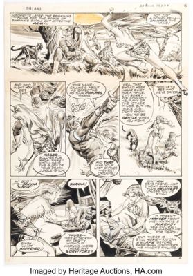 Tony DeZuniga Savage Tales #9 Shanna the She-Devil Story Page 6 Original Art (Marvel/Curtis, 1975). | Heritage