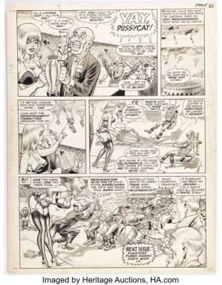 Bill Ward Stag Annual #4 Pussycat Story Page 5 Original Art (Marvel, 1967). | Heritage