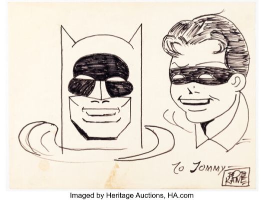 Bob Kane - Batman and Robin Sketch Original Art (c. 1966). (Total: 2 Items) | Heritage